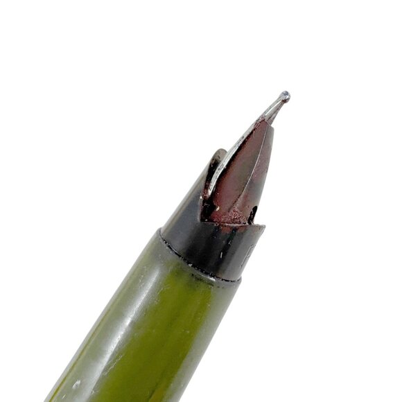 Parker 45 Fountain Pen & Converter Cartridge Avocado Green Vintage 1970s in Box - Picture 4 of 8